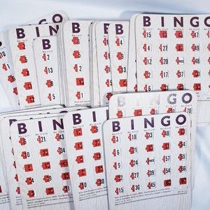 Vintage  Shutter Slide 25 Bingo Cards Series 1 Made USA Retired